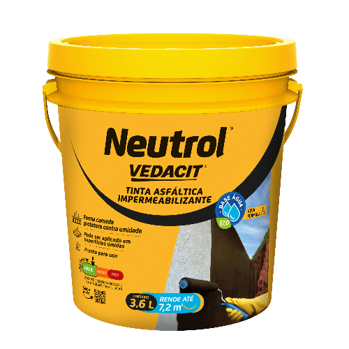 Neutrol à Base de Água de 3,6L Vedacit Otto Baumgart